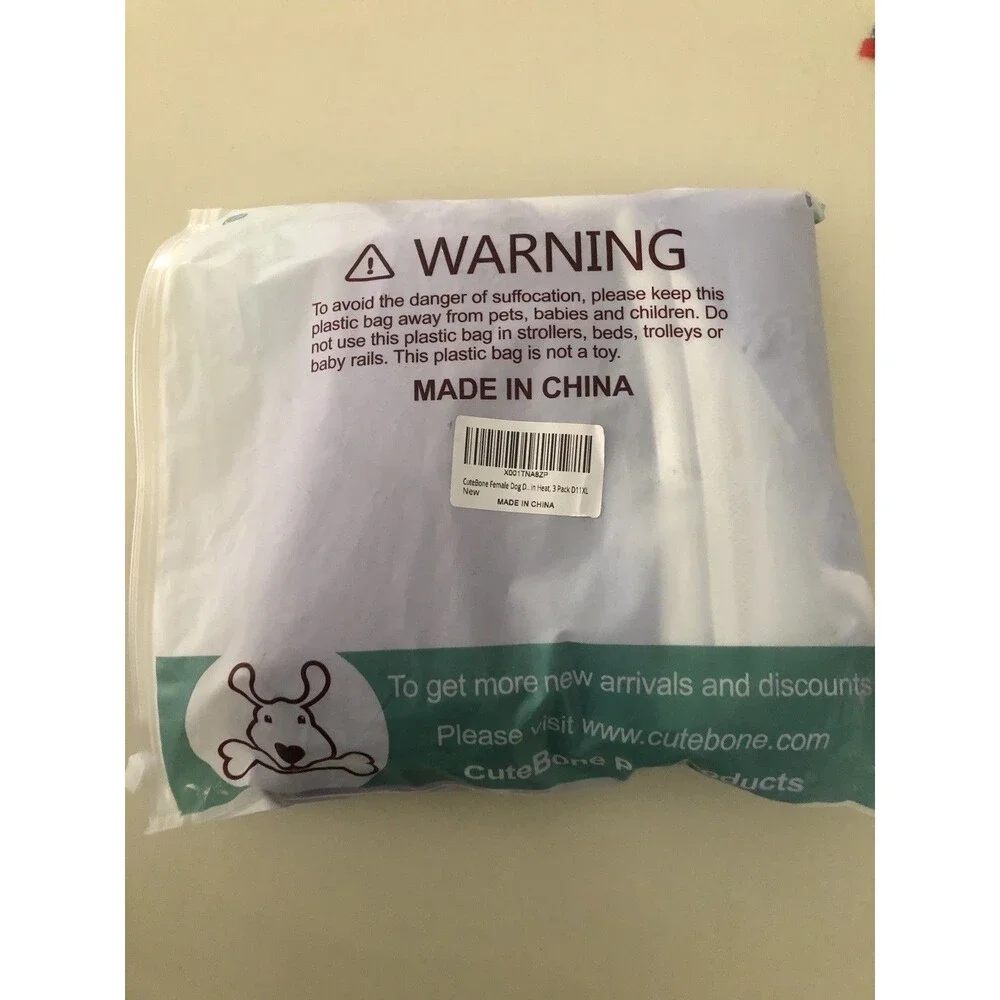 Female Size XL Dog Diapers 2 Pack Open Bag New